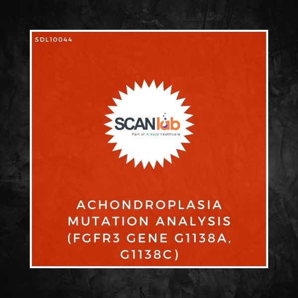 ACHONDROPLASIA MUTATION ANALYSIS (FGFR3 GENE G1138A, G1138C) (SDL10044)