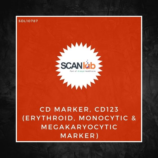 CD MARKER, CD123 ( ERYTHROID, MONOCYTIC & MEGAKARYOCYTIC MARKER) (SDL10787)