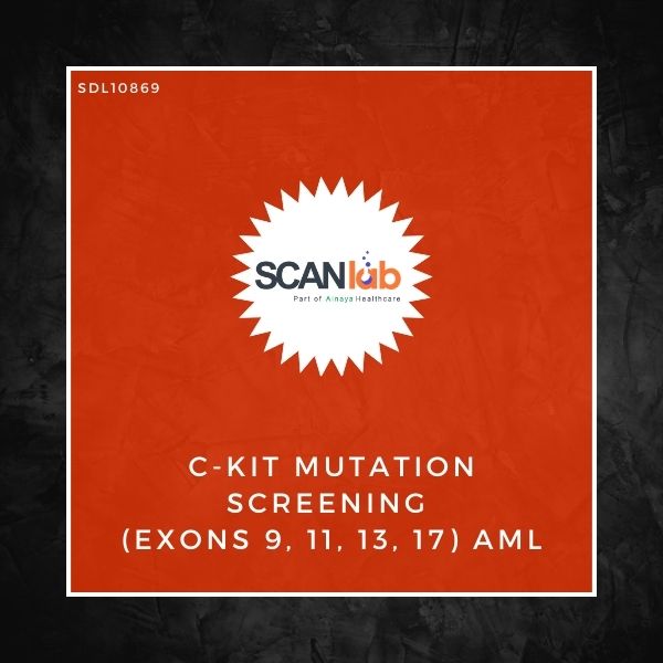 C-KIT MUTATION SCREENING (EXONS 9, 11, 13, 17) AML (SDL10869)
