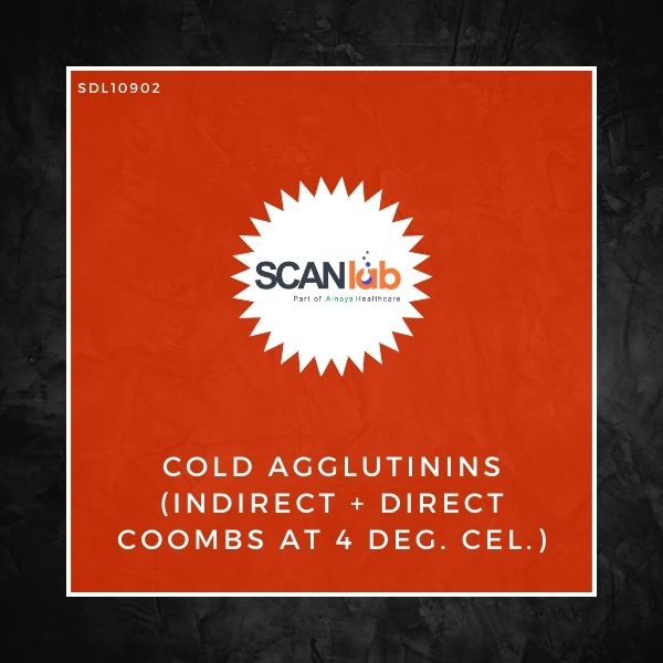 COLD AGGLUTININS (INDIRECT+DIRECT COOMBS AT 4 DEG. CEL.) (SDL10902)