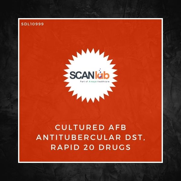 CULTURED AFB ANTITUBERCULAR DST, RAPID 20 DRUGS (SDL10999)