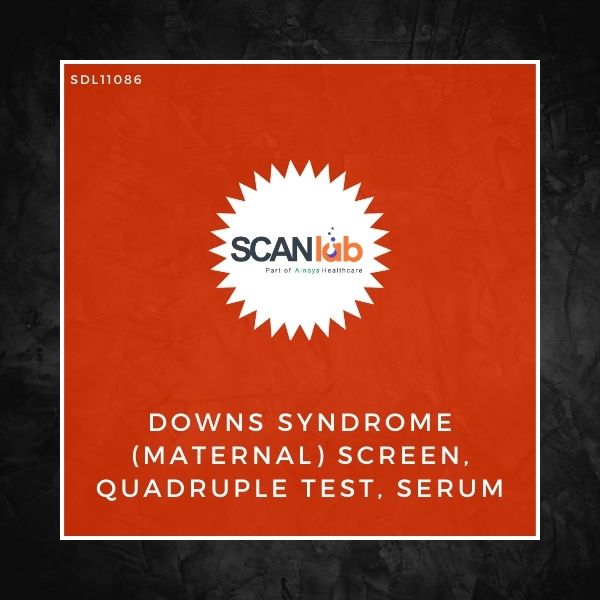 DOWNS SYNDROME (MATERNAL) SCREEN, QUADRUPLE TEST, SERUM (SDL11086)