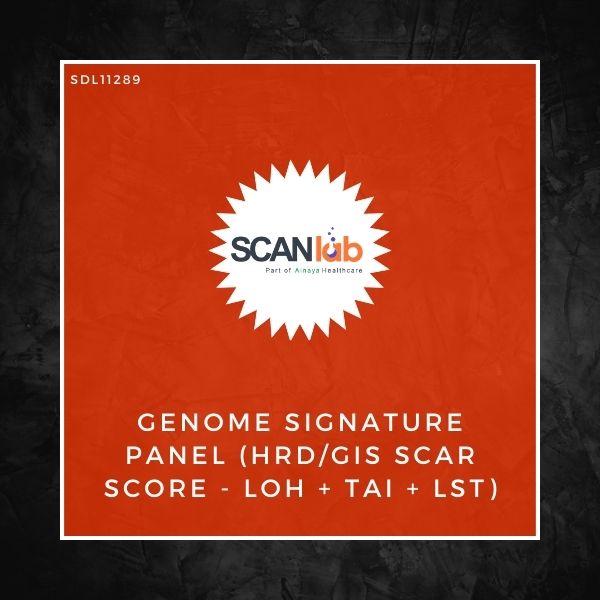 GENOME SIGNATURE PANEL (HRD/GIS SCAR SCORE- LOH+ TAI+ LST) (SDL11289)