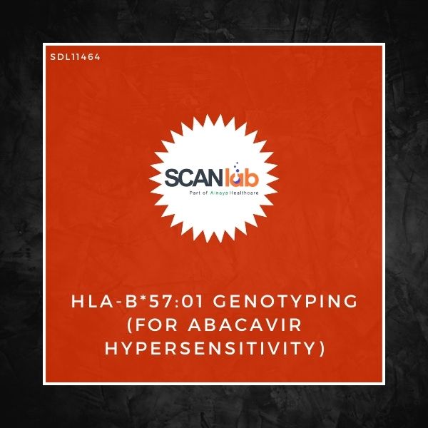 HLA-B*57:01 GENOTYPING (FOR ABACAVIR HYPERSENSITIVITY) (SDL11464)