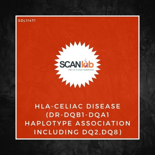 HLA-CELIAC DISEASE (DR-DQB1- DQA1 HAPLOTYPE ASSOCIATION INCLUDING DQ2,DQ8) (SDL11471)