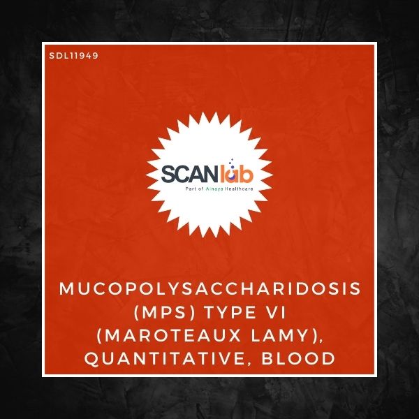 MUCOPOLYSACCHARIDOSIS (MPS) TYPE VI (MAROTEAUX LAMY), QUANTITATIVE, BLOOD (SDL11949)