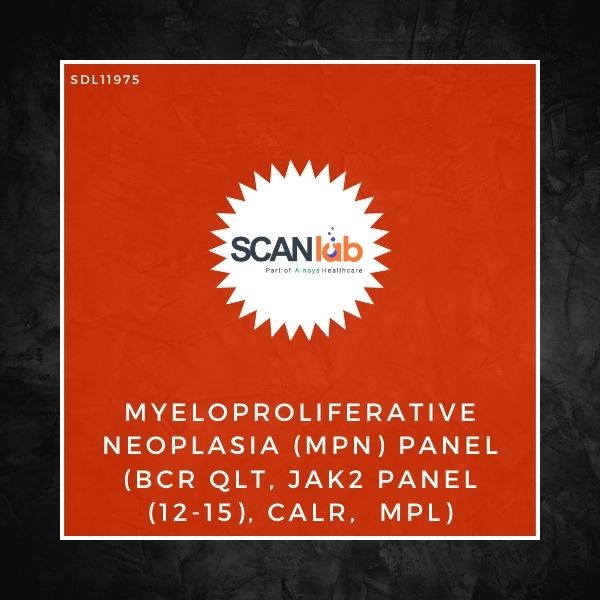 MYELOPROLIFERATIVE NEOPLASIA (MPN) PANEL (BCR QLT, JAK2 PANEL (12-15), CALR,  MPL) (SDL11975)