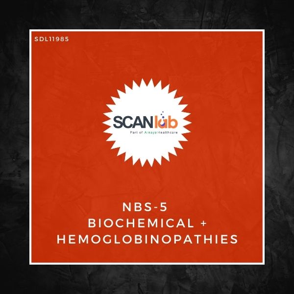 NBS-5 BIOCHEMICAL+HEMOGLOBINOPATHIES (SDL11985)