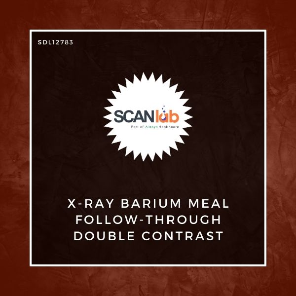 X-RAY BARIUM MEAL FOLLOW-THROUGH DOUBLE CONTRAST (SDL12783)
