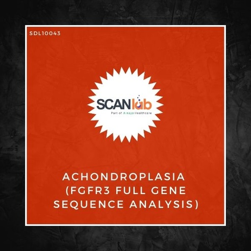 [SDL10043] ACHONDROPLASIA (FGFR3 FULL GENE SEQUENCE ANALYSIS) (SDL10043)