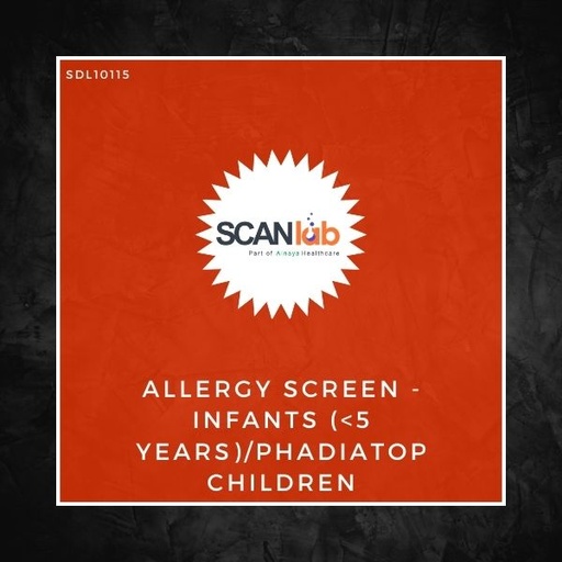 [SDL10115] ALLERGY SCREEN-INFANTS (<5 YEARS)/PHADIATOP CHILDREN (SDL10115)