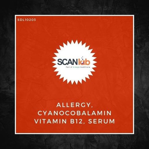 [SDL10203] ALLERGY, CYANOCOBALAMIN VITAMIN B12, SERUM (SDL10203)