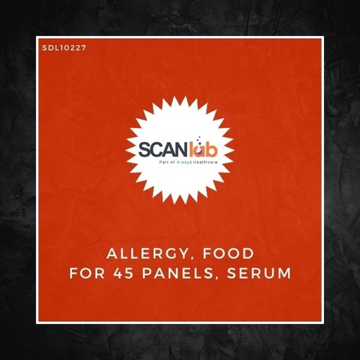 [SDL10227] ALLERGY, FOOD FOR 45 PANELS, SERUM (SDL10227)