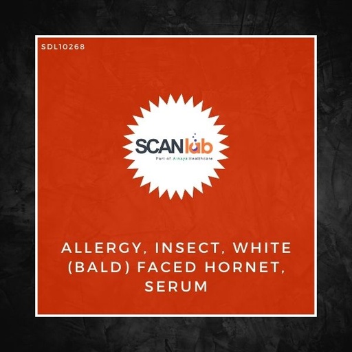 [SDL10268] ALLERGY, INSECT, WHITE (BALD) FACED HORNET, SERUM (SDL10268)