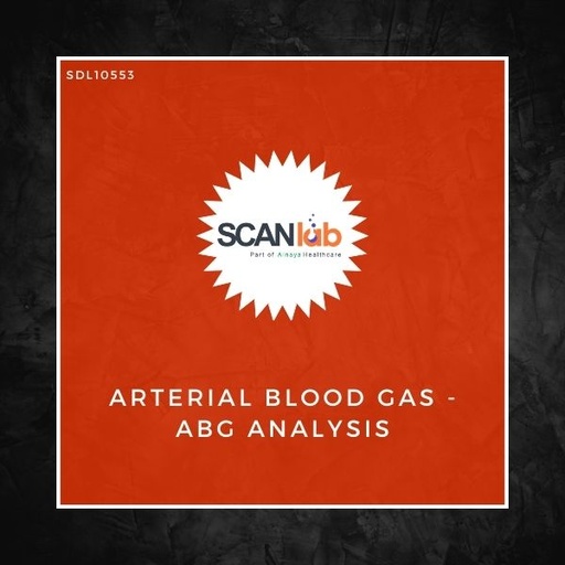 [SDL10553] ARTERIAL BLOOD GAS-ABG ANALYSIS (SDL10553)
