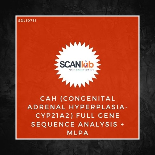 [SDL10731] CAH (CONGENITAL ADRENAL HYPERPLASIA-CYP21A2) FULL GENE SEQUENCE ANALYSIS+MLPA (SDL10731)