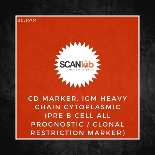 [SDL10791] CD MARKER, IGM HEAVY CHAIN CYTOPLASMIC (PRE B CELL ALL PROGNOSTIC/CLONAL RESTRICTION MARKER) (SDL10791)