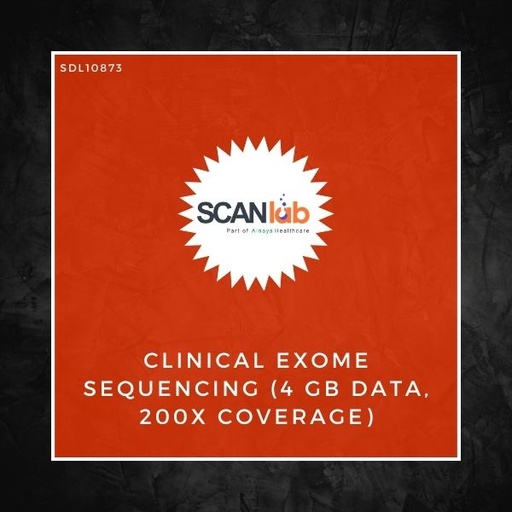 [SDL10873] CLINICAL EXOME SEQUENCING (4 GB DATA, 200X COVERAGE) (SDL10873)
