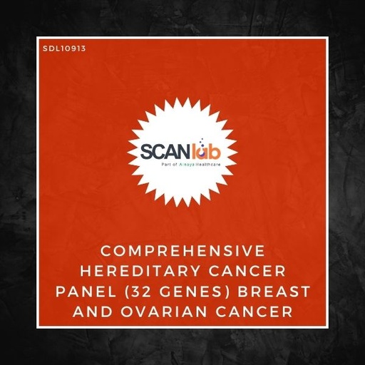 [SDL10913] COMPREHENSIVE HEREDITARY CANCER PANEL (32 GENES) BREAST AND OVARIAN CANCER (SDL10913)