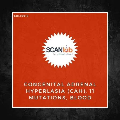 [SDL10916] CONGENITAL ADRENAL HYPERLASIA (CAH), 11 MUTATIONS, BLOOD (SDL10916)
