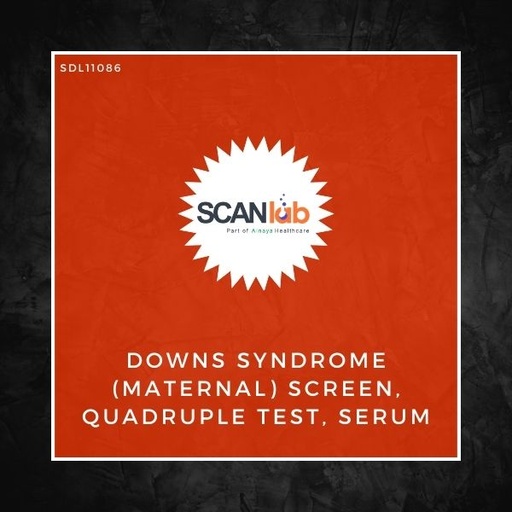[SDL11086] DOWNS SYNDROME (MATERNAL) SCREEN, QUADRUPLE TEST, SERUM (SDL11086)