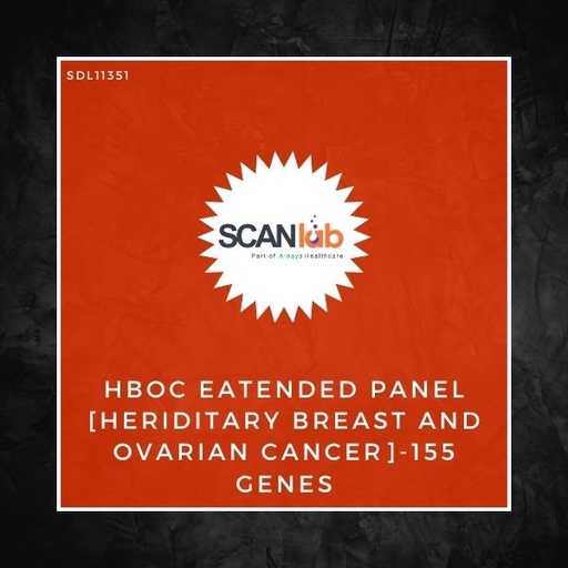 [SDL11351] HBOC EATENDED PANEL [HERIDITARY BREAST AND OVARIAN CANCER]-155 GENES (SDL11351)