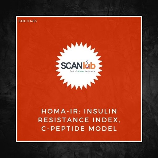 [SDL11483] HOMA-IR: INSULIN RESISTANCE INDEX, C-PEPTIDE MODEL (SDL11483)