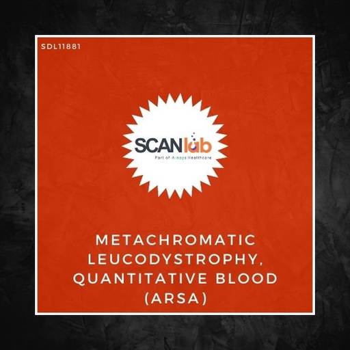 [SDL11881] METACHROMATIC LEUCODYSTROPHY, QUANTITATIVE BLOOD (ARSA) (SDL11881)