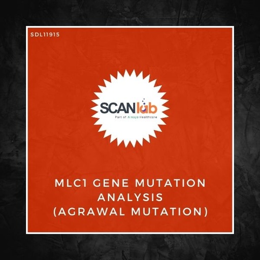 [SDL11915] MLC1 GENE MUTATION ANALYSIS (AGRAWAL MUTATION) (SDL11915)