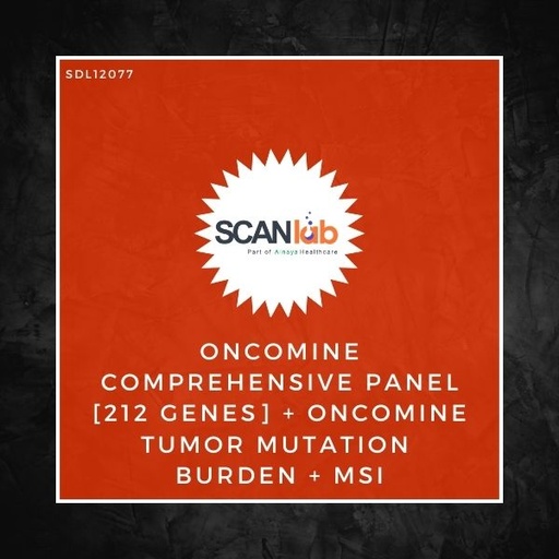 [SDL12077] ONCOMINE COMPREHENSIVE PANEL [212 GENES]+ONCOMINE TUMOR MUTATION BURDEN+MSI (SDL12077)