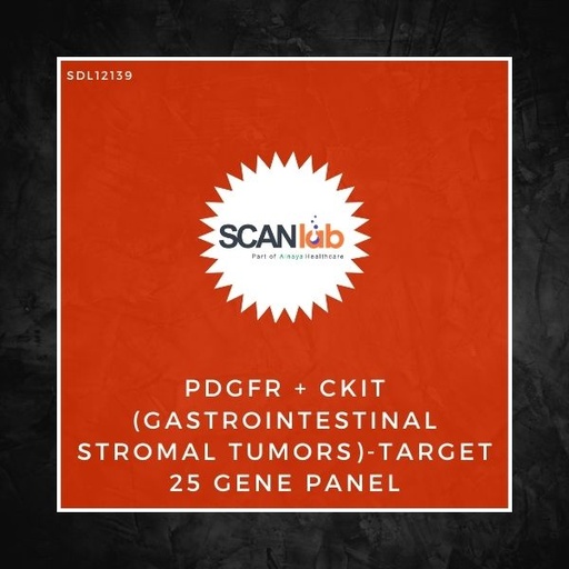 [SDL12139] PDGFR+CKIT (GASTROINTESTINAL STROMAL TUMORS)-TARGET 25 GENE PANEL (SDL12139)
