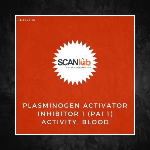 [SDL12184] PLASMINOGEN ACTIVATOR INHIBITOR 1 (PAI-1) ACTIVITY, BLOOD (SDL12184)