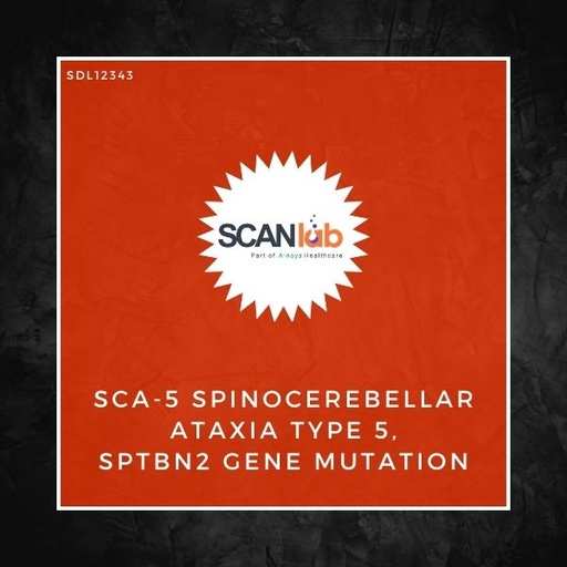 [SDL12343] SCA-5 SPINOCEREBELLAR ATAXIA TYPE 5, SPTBN2 GENE MUTATION (SDL12343)