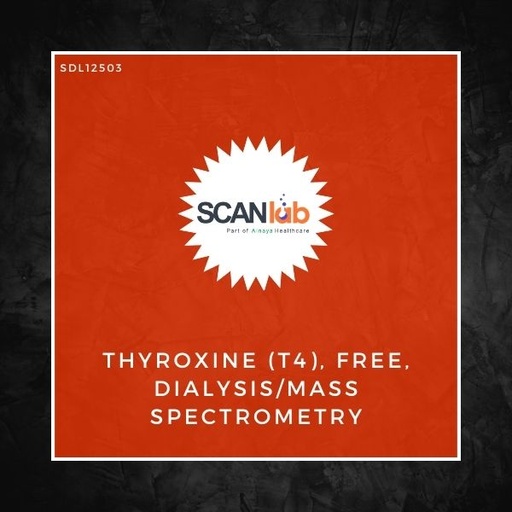 [SDL12503] THYROXINE (T4), FREE, DIALYSIS/MASS SPECTROMETRY (SDL12503)