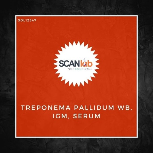 [SDL12547] TREPONEMA PALLIDUM WB, IGM, SERUM (SDL12547)