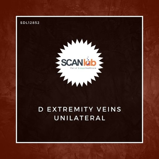 [SDL12852] D EXTREMITY VEINS UNILATERAL (SDL12852)