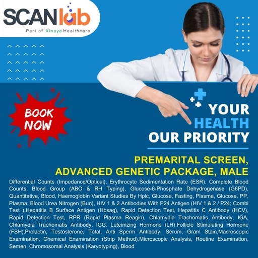 [SDL12235] PREMARITAL SCREEN, ADVANCED GENETIC PACKAGE, MALE (SDL12235)