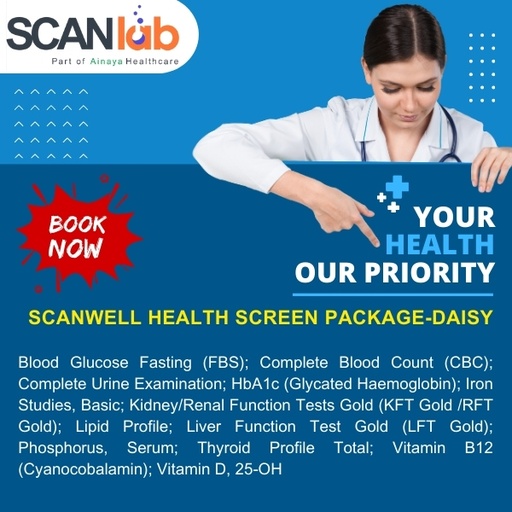 [SDL12365] SCANWELL HEALTH SCREEN PACKAGE-DAISY (SDL12365)