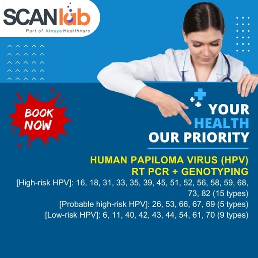 [SDL11510] HUMAN PAPILOMA VIRUS (HPV) RT PCR+GENOTYPING (SDL11510)