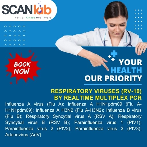 [SDL12289] RESPIRATORY VIRUSES (RV-10) BY REALTIME MULTIPLEX PCR (SDL12289)