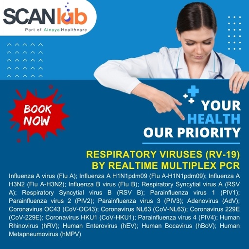 [SDL12290] RESPIRATORY VIRUSES (RV-19) BY REALTIME MULTIPLEX PCR (SDL12290)